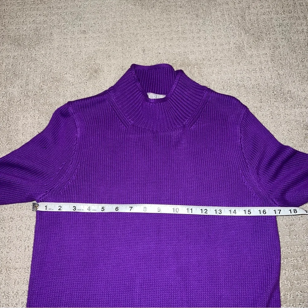 NWT J. Crew New Heritage Rollneck Trade Sweater Dark Iris XS